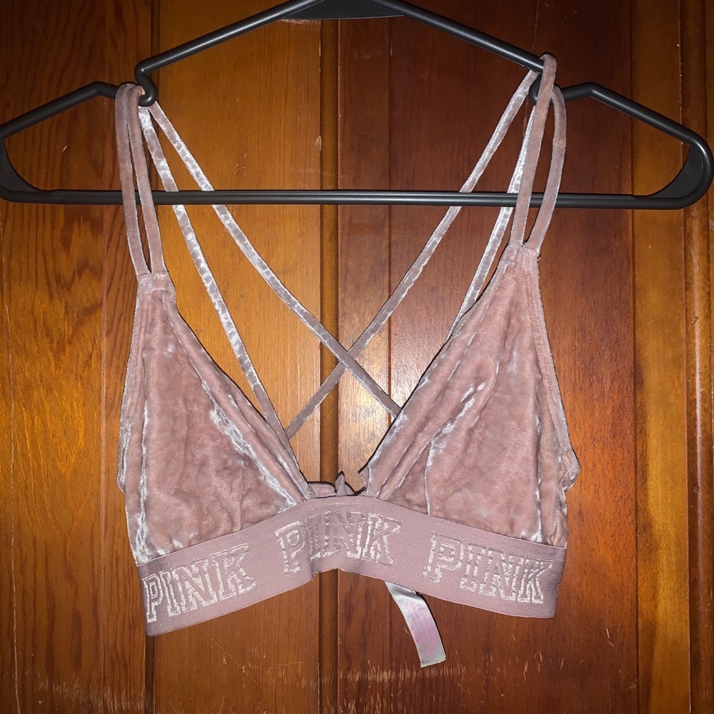 PINK Velvet Bra-let